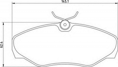 MAGNETI MARELLI 363700201424 -  Комплект тормозных колодок, дисковый тормоз